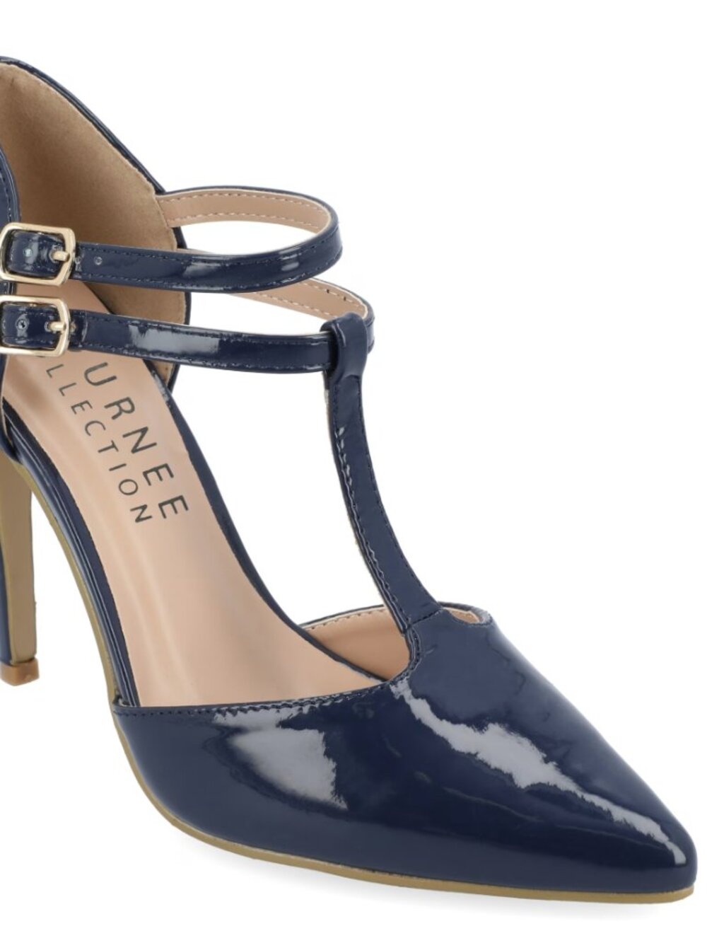 Journee Collection Womens Tru Pointed Toe High Stiletto Pumps Navy US8 NWB